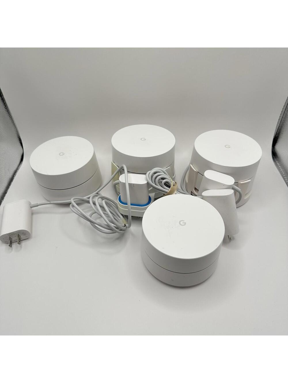 Google AC-1304 WiFi Mesh Router 4-Pack W/ Power Cords